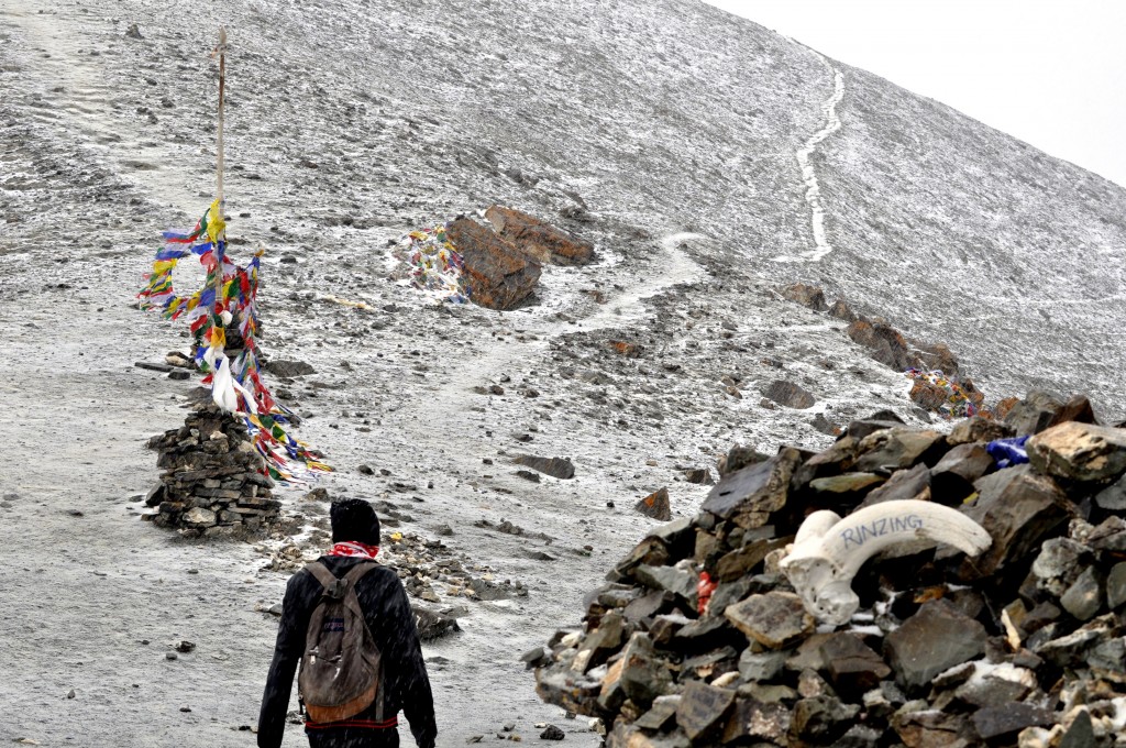 Vers le col de Ganda La (4900m)