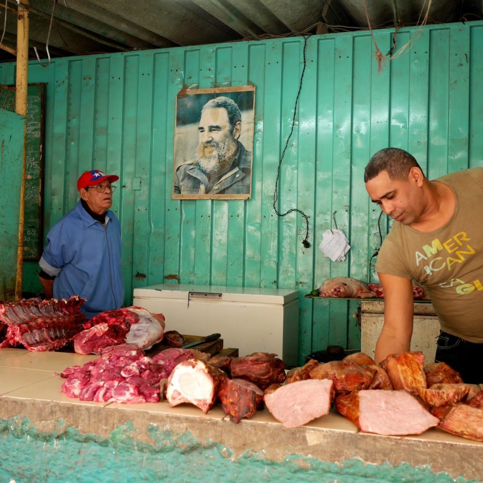 Cuba, Boucherie, La Havane