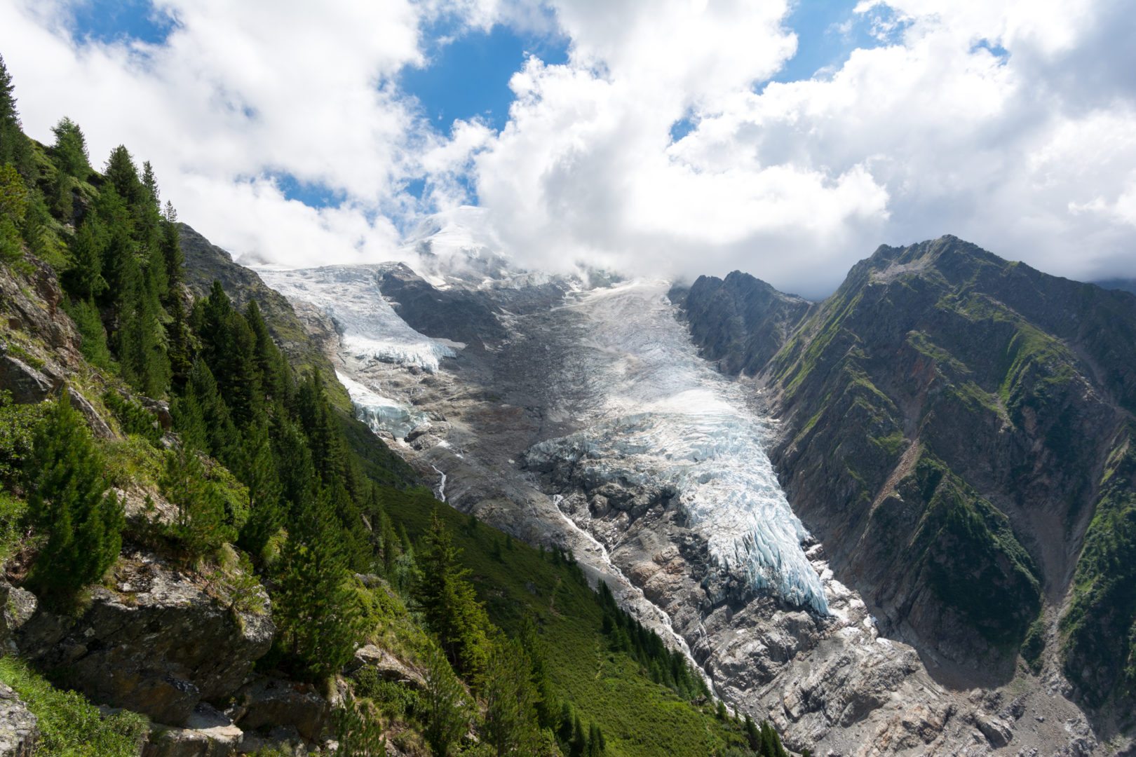 Weekend à Chamonix, glacier de Taconnaz
