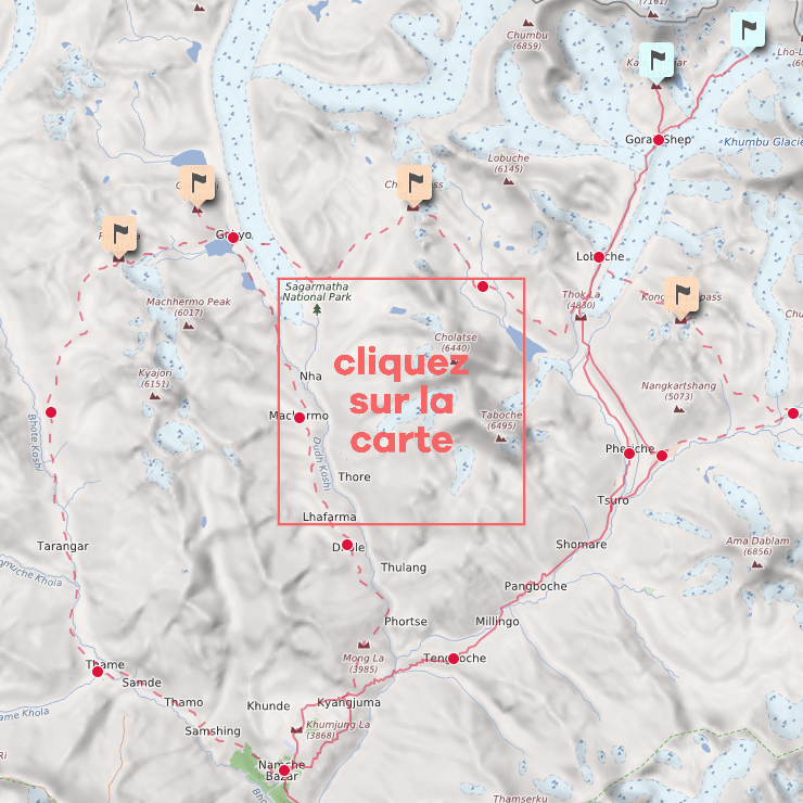 trek au népal sans guideEverest BC trek map