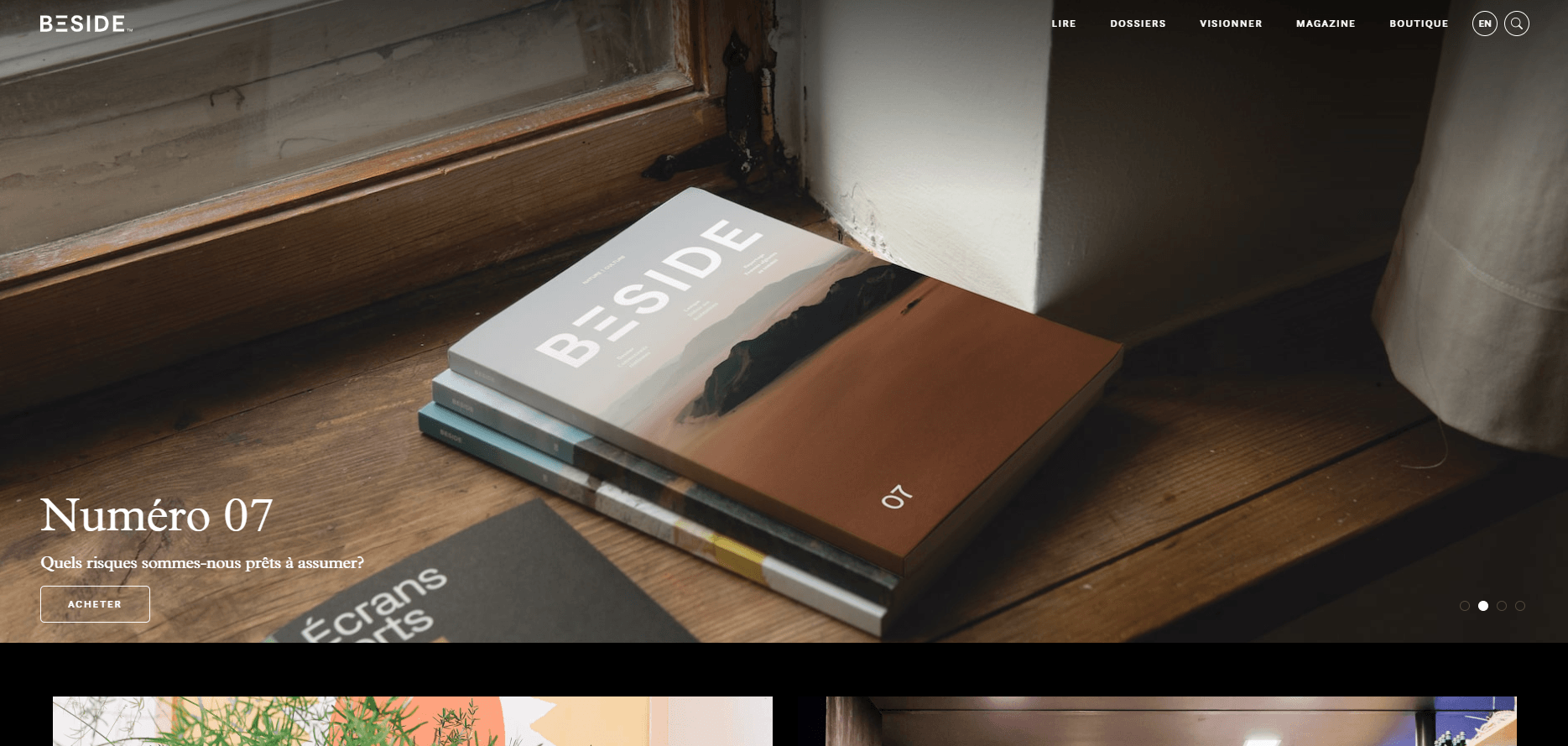 magazines outdoor beside