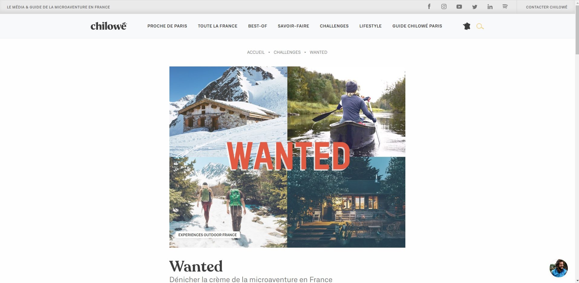 Chilowé magazines outdoor